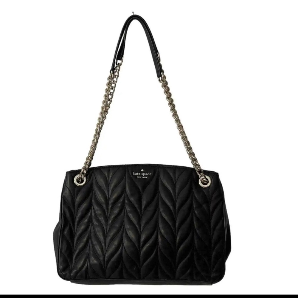 Kate Spade Briar Lane Medium Convertible Shoulder Bag Womens Black Quilted Purse